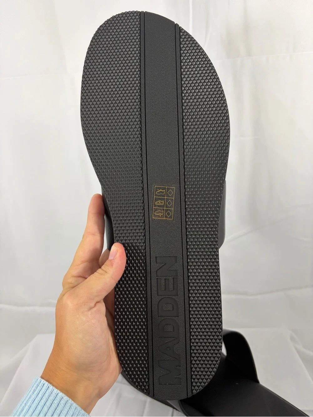 NWT Madden Men’s Size 13 Classic Black Slide Sandals Slip-On